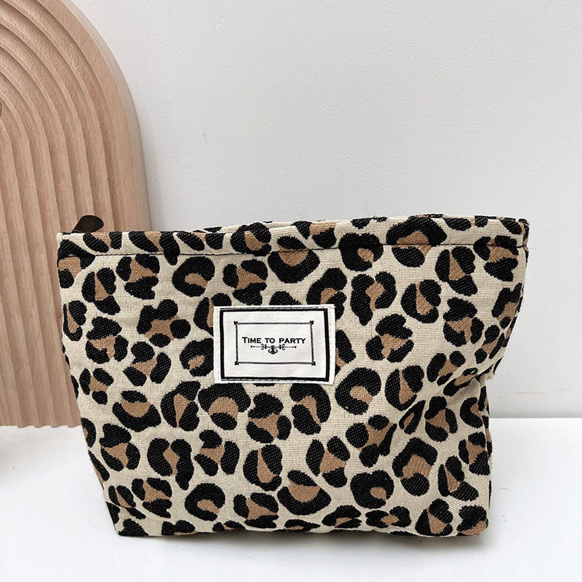 ACCITY - Wholesale Makeup/Cosmetic Bag - LEOPARD LARGE CAPACITY MAKEUP BAG STORAGE BAG_CWAB12279