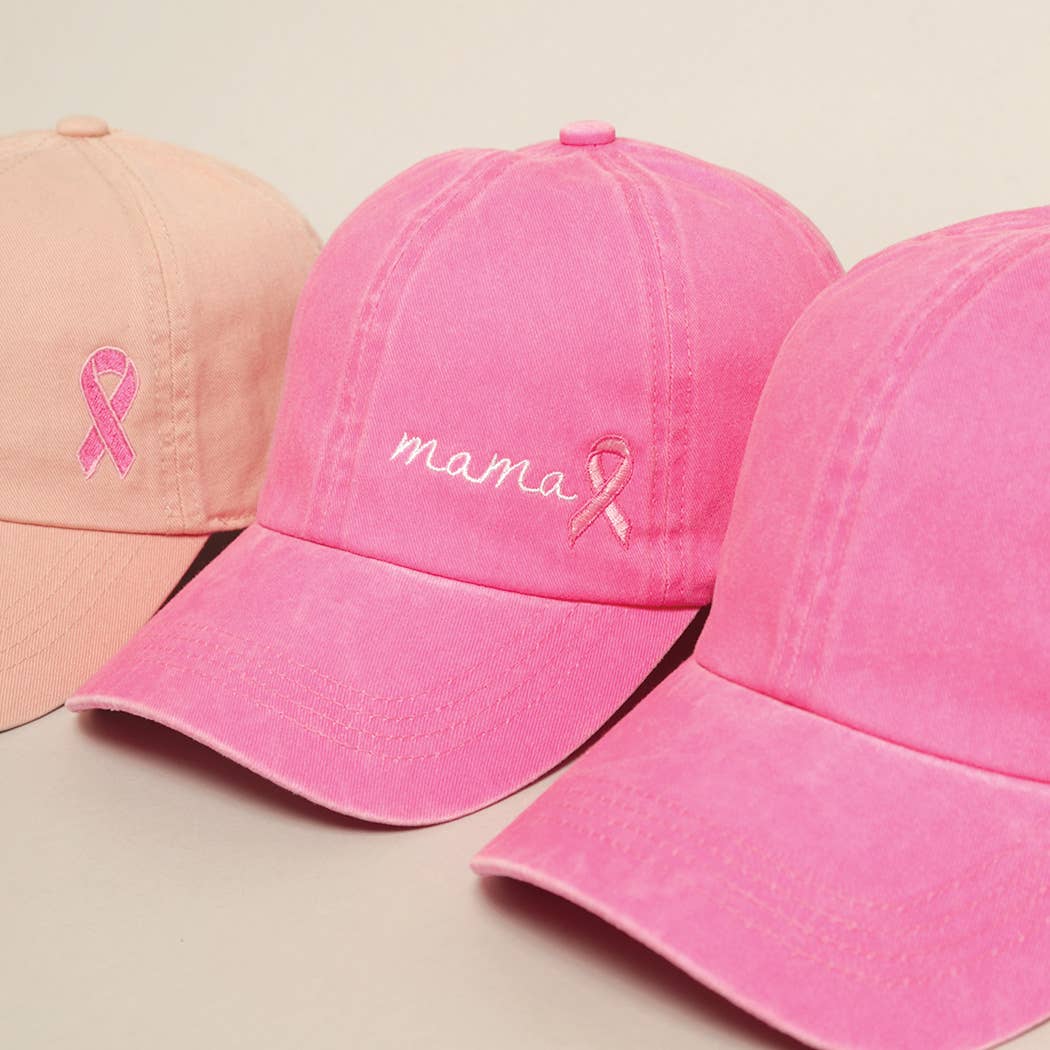 Fashion City - Wholesale Baseball Cap - Women's - Breast Cancer Awareness Ribbon Baseball Cap11