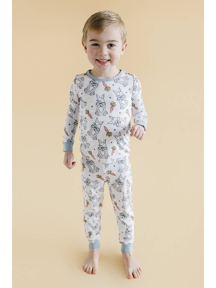 Lucky Panda Kids - Wholesale Top & Pant Set - Kids - Bamboo Easter Boys' Two Piece Set | Rad Bunny10