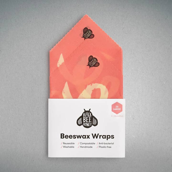 Beeswax Wraps - 2 x Large for wholesale by Black Bee Honey