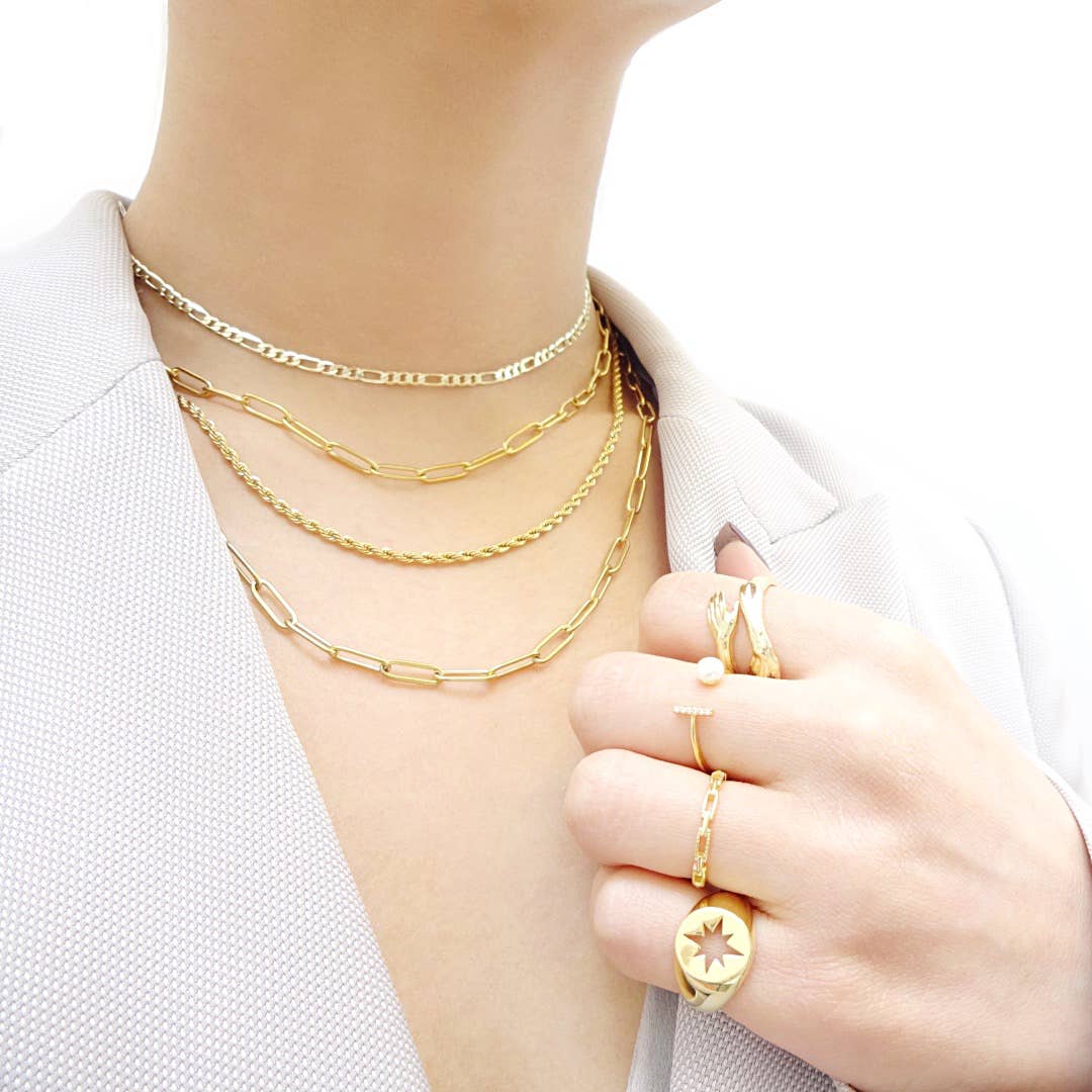 KIKICHIC - Wholesale Link & Chain Necklace - Oval Link Paper Clip Necklace3