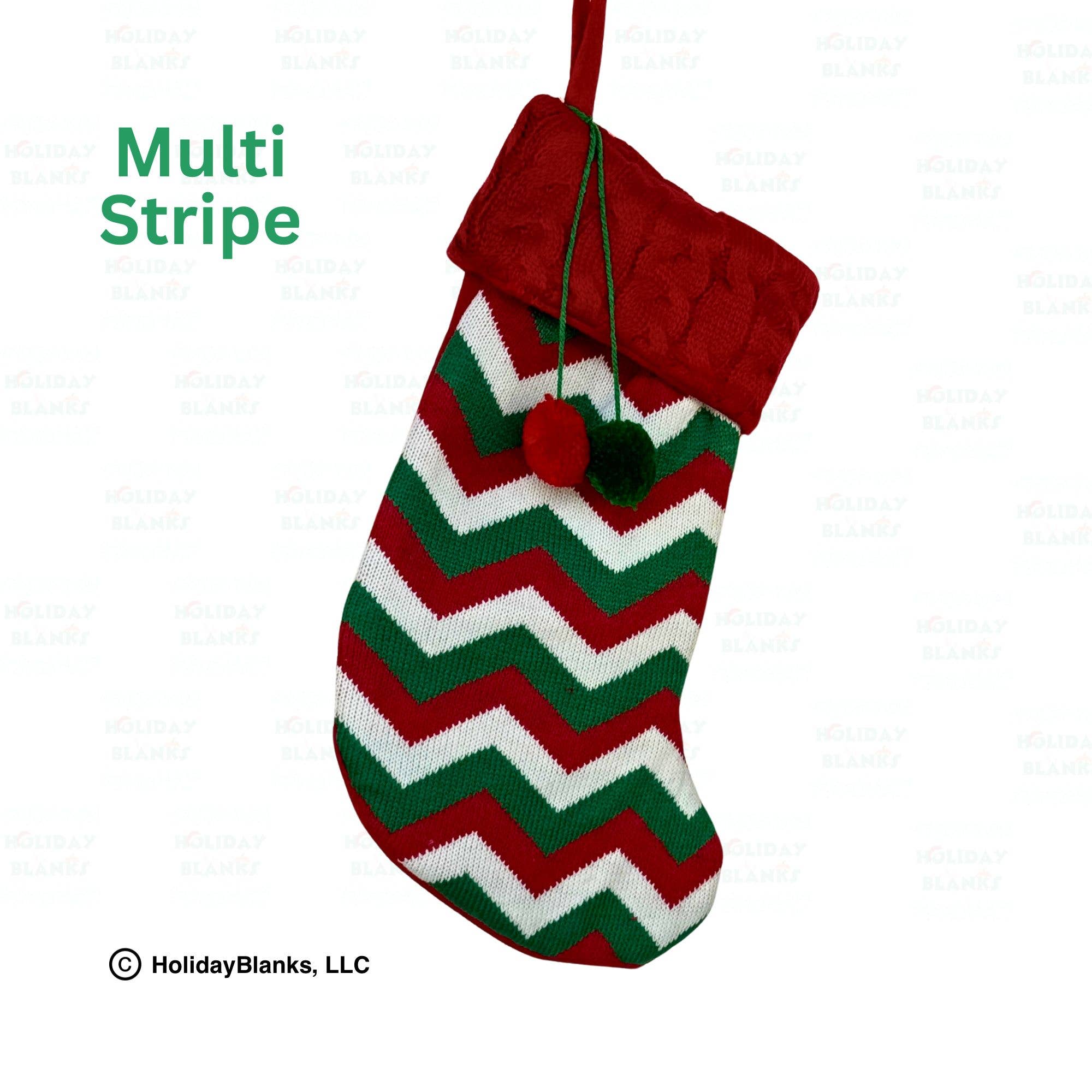 Holiday Blanks - Wholesale Holiday Stocking - Knit stocking blanks1