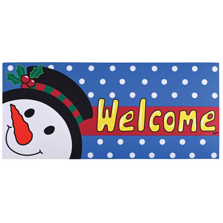 Doormat Insert Welcome Snowman Hat for wholesale by Magnolia