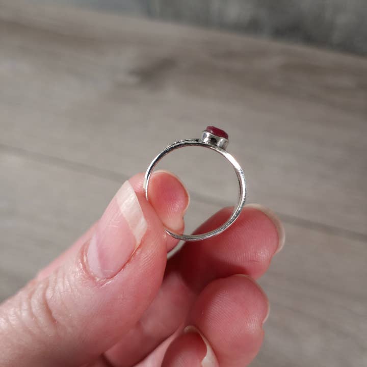 Keystone Crystals – wholesale Single stone/solitaire ring – Gemstone Sterling Silver Ring Witchy Boho Style