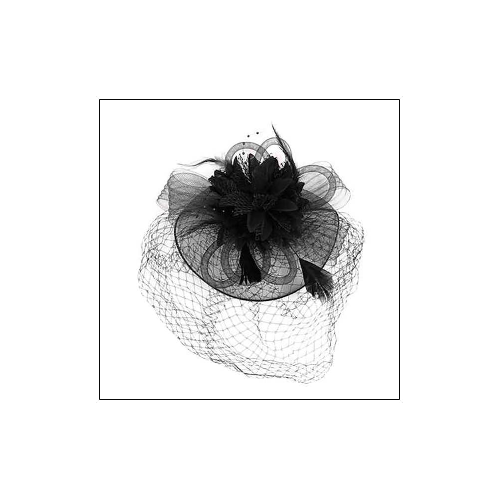 Sensibling Corp. - Wholesale Fascinator Hat - Women's - Bow Flower Feather Mesh Fascinator / Headband14