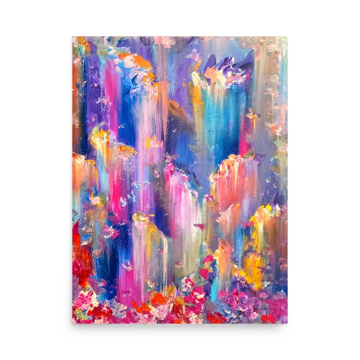 Paradise Falls Matte Paper Print - 18" x 24" for wholesale by StudioTumazi Merchandise