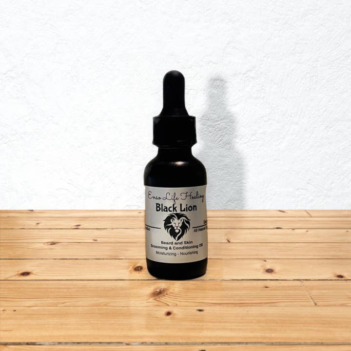 The Treasure Chest Gifts & More Previously ELH - Wholesale Beard Styling Product - Black Lion Beard and Skin Grooming and Conditioning Oil