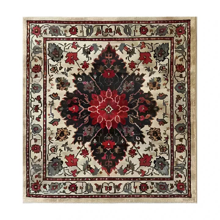 Timeless Floral Medley Hand Knotted Wool Rug for wholesale by Maia Homes