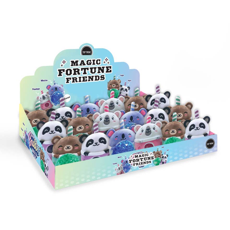 Top Trenz Inc - Wholesale Stuffed/Plush Toy - Kids & Baby - Magic Fortune Friends Waterballs - Bubble Tea Bears3