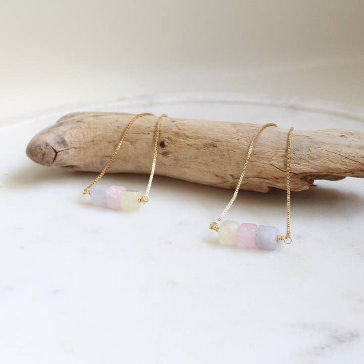 Rainbow Morganite Crystal Bracelet (2B07) for wholesale by iBijoux