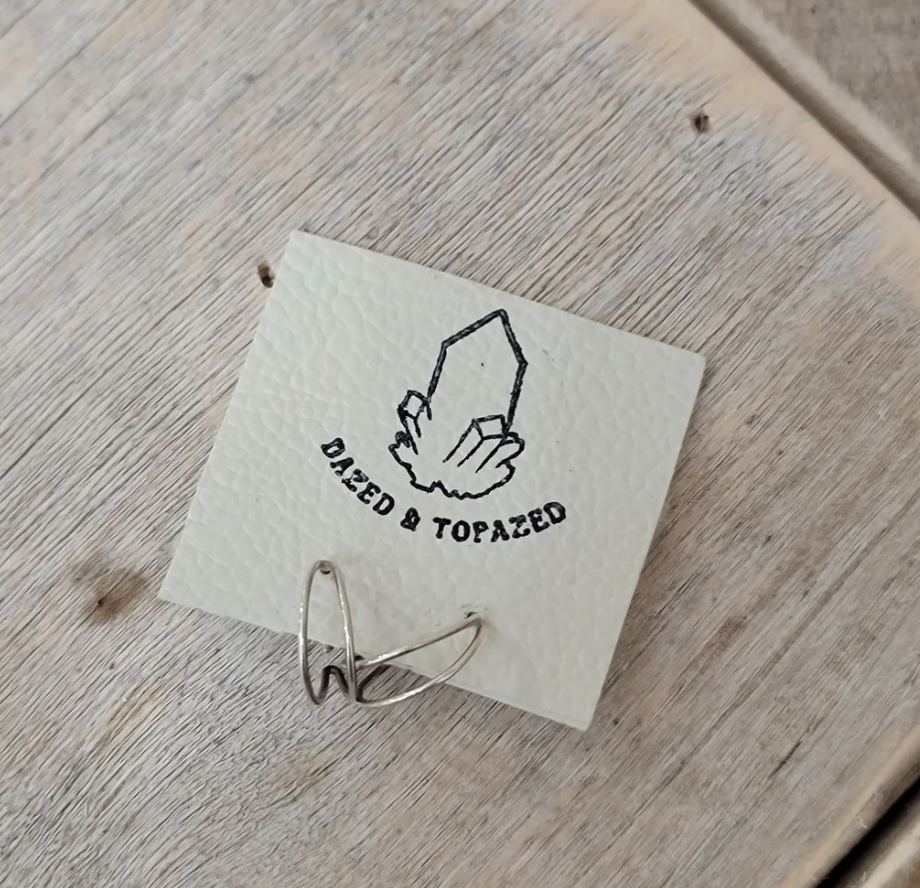 Dazed and Topazed - Wholesale Hoop Earrings - Half Moon Hoops1