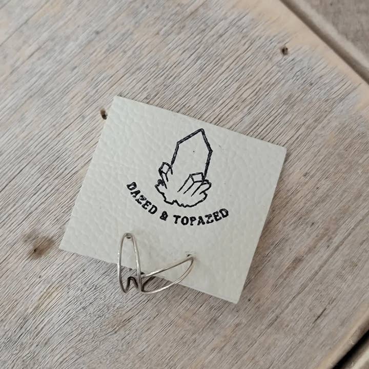 Dazed and Topazed - Wholesale Hoop Earrings - Half Moon Hoops1