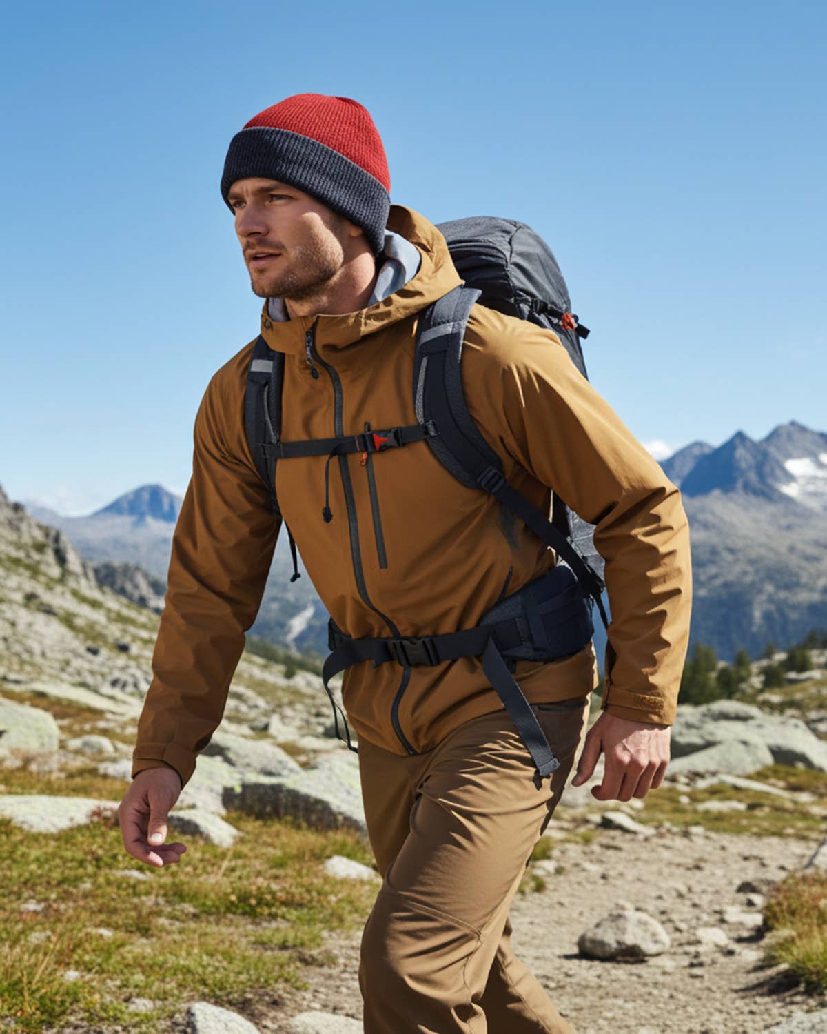 Shupaca Alpaca - Vendita all'ingrosso Berretto - Unisex - Berretto - Rev Rib - Brick1