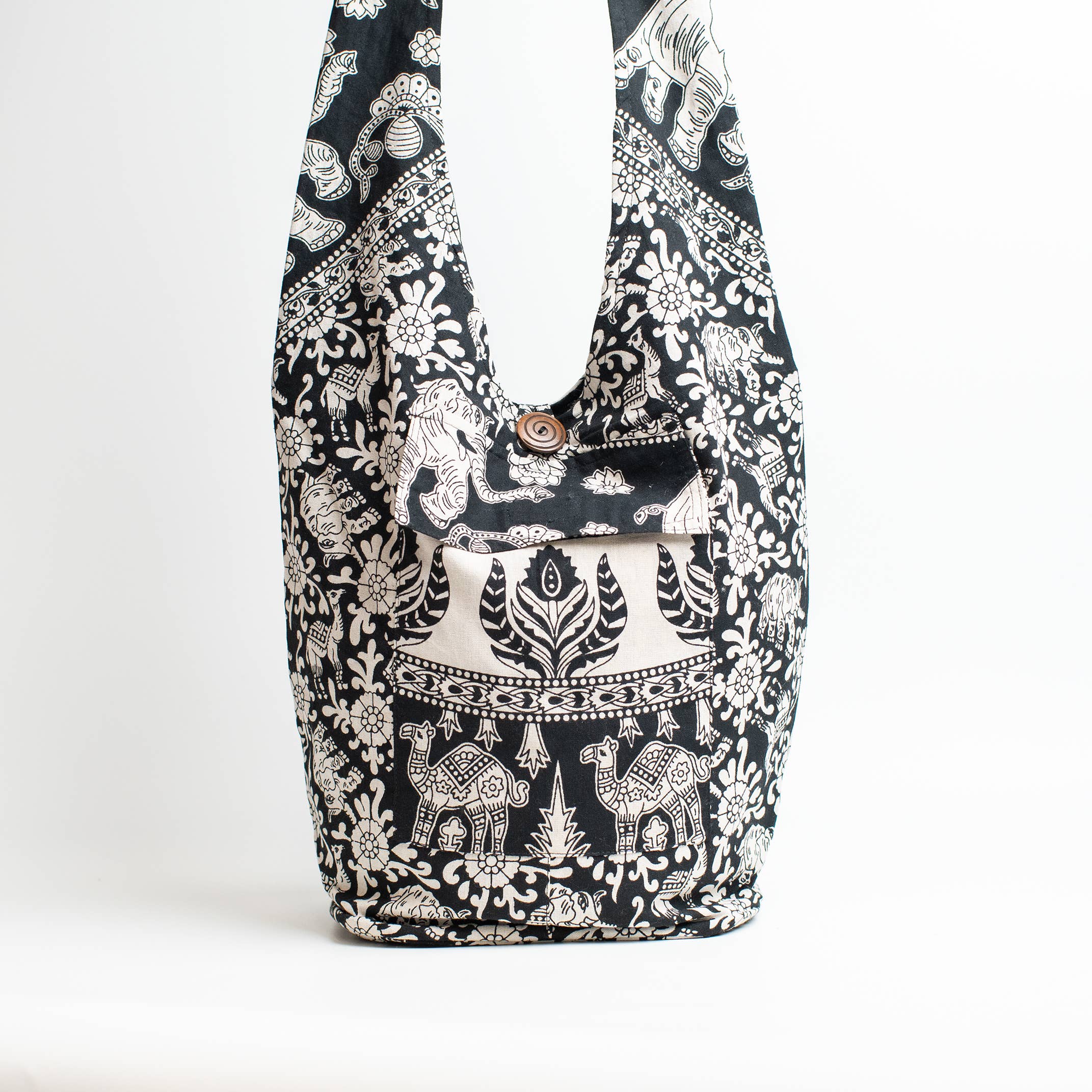 ART HIMALAYAN TRADING LTD - Wholesale Tote Bag - Women's - Boho Festival Tote Pure Cotton Grocery bag Travel Yoga Bag4