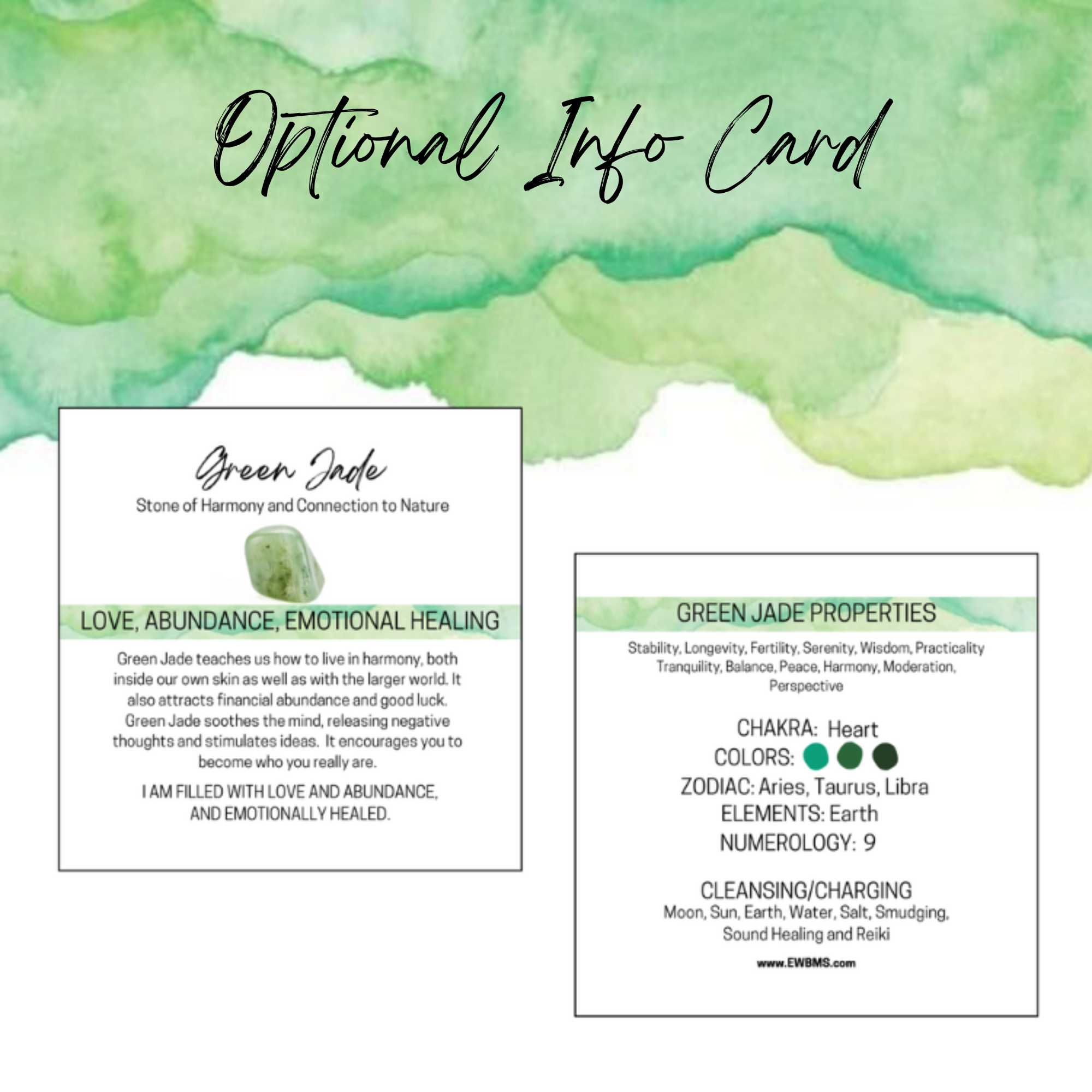 Essential Wellness - Body, Mind, Spirit - Wholesale Essential Oil Holder - 50ml Amber Glass Roller Bottle with Green Jade Rollerball4