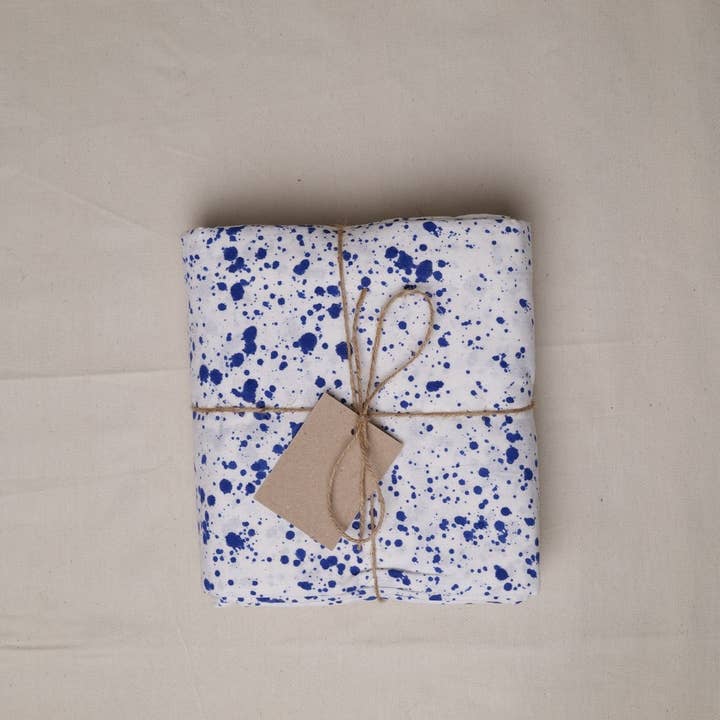 Blue Splatter Tablecloth for wholesale by Twizzell