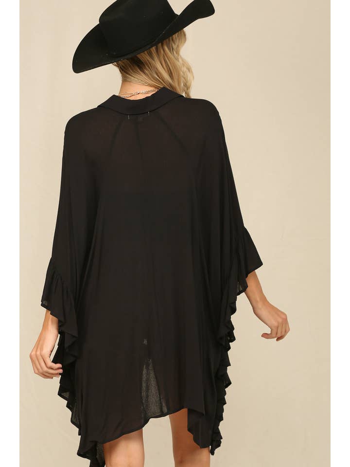 KyeMi - Wholesale Button Down Shirt - Women's - Rayon Crinkle Button Down Tunic Shirt8