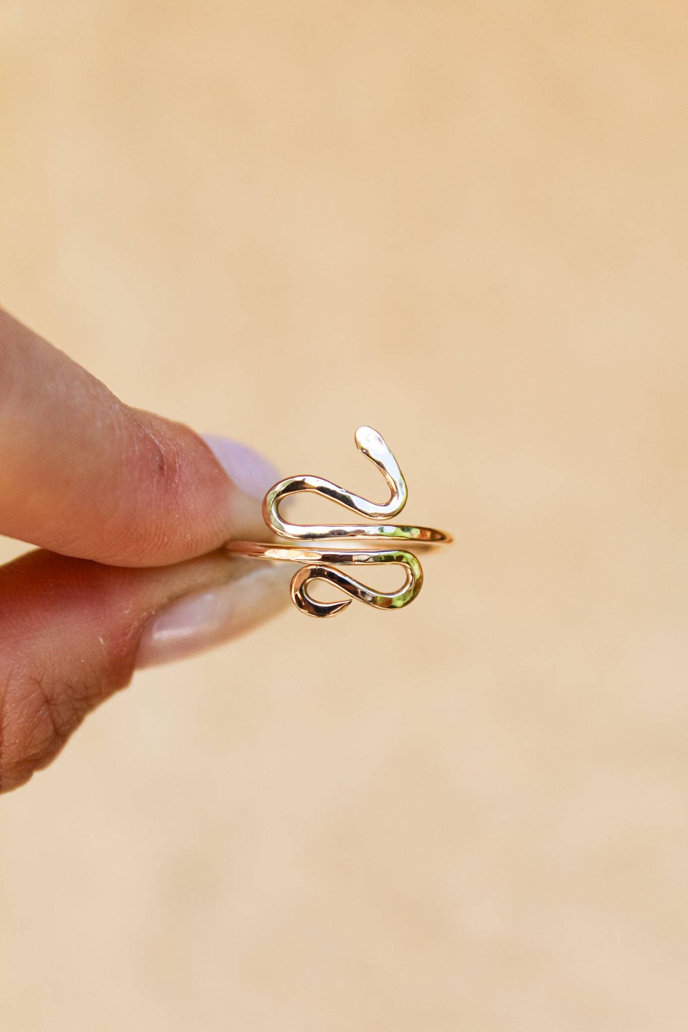 Dazed and Topazed - Wholesale Cocktail/Statement Ring - Serpent Adjustable Rings2