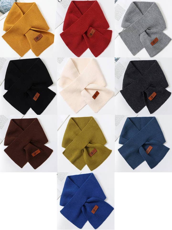 JC023332W Mini Clásica Bufanda Rectangular de Punto Pasante para venta al por mayor de JC Sunny Fashion