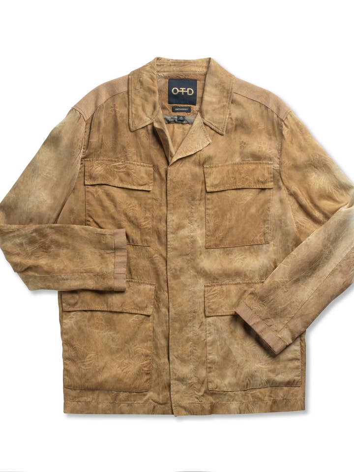 Vintage-Inspired Floral Jacquard Field Jacket for wholesale by ON THIS DAY