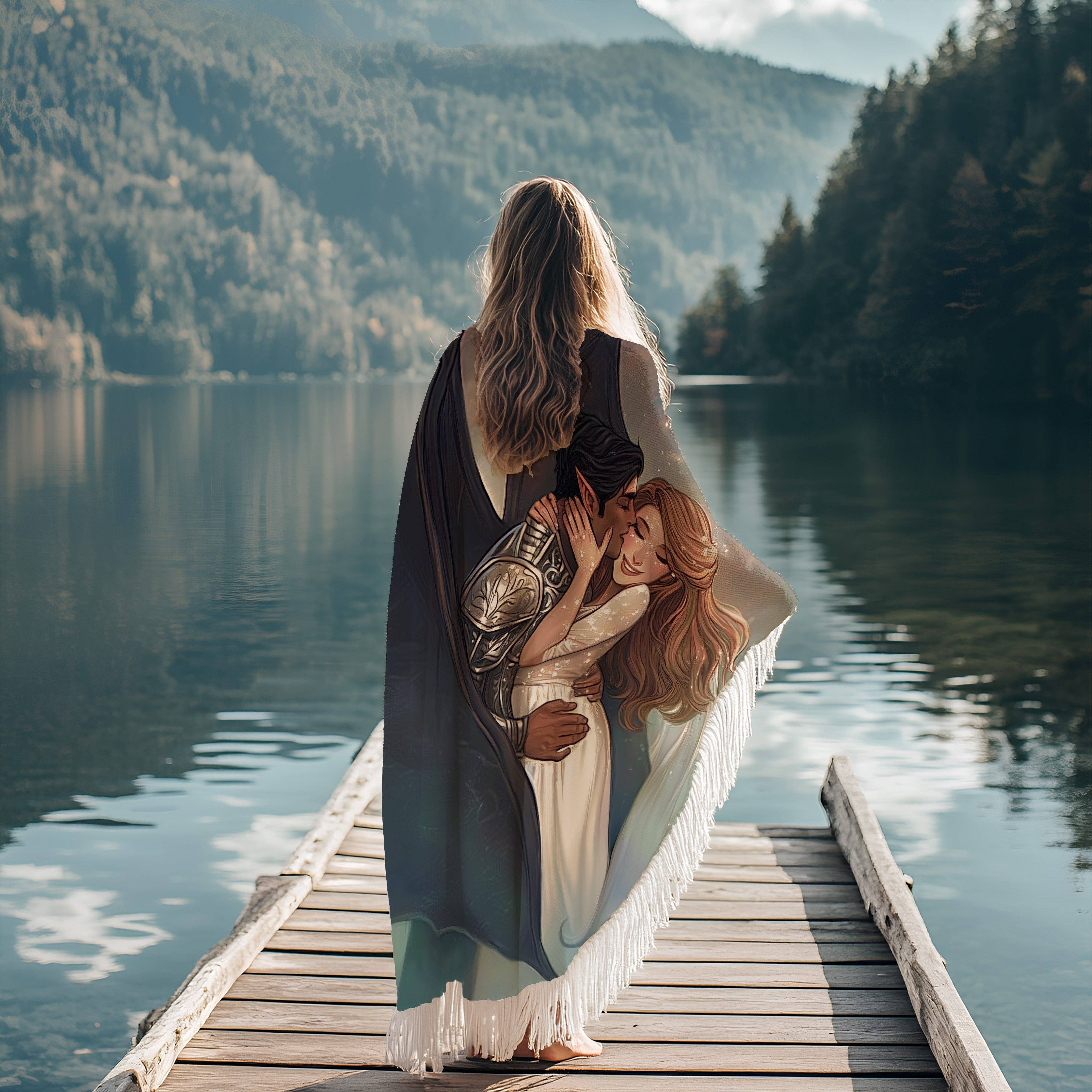 MagicMerchEmporium - Wholesale Throw Blanket - ACOTAR Romantasy Lovers Woven Blanket2