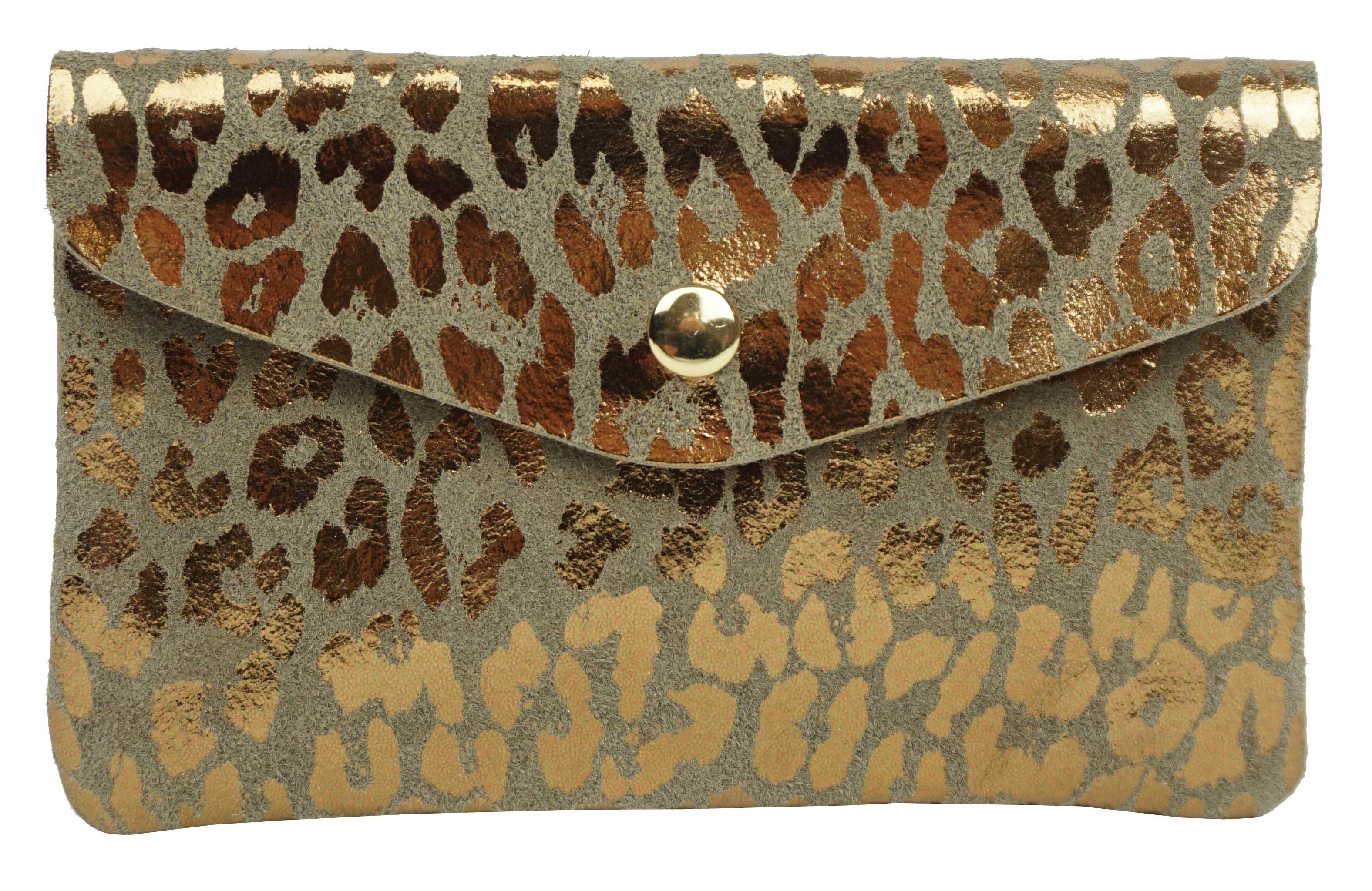 Anais – Engroshandel Tegnebog - Dame – Stor skinnende leopardmønstret læderpung PMD2701I7