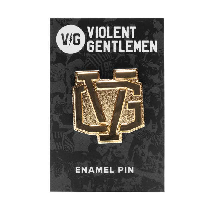 Monogram Lapel Pin for wholesale by Violent Gentlemen