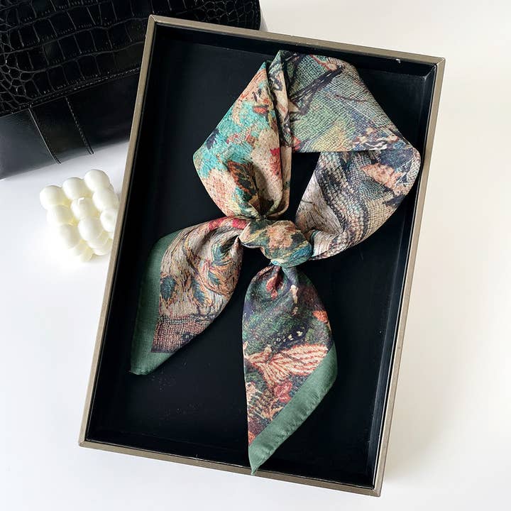 MKS America - Wholesale Bandana - Women's - Western Paisley patchwork print Bandana square scarf10