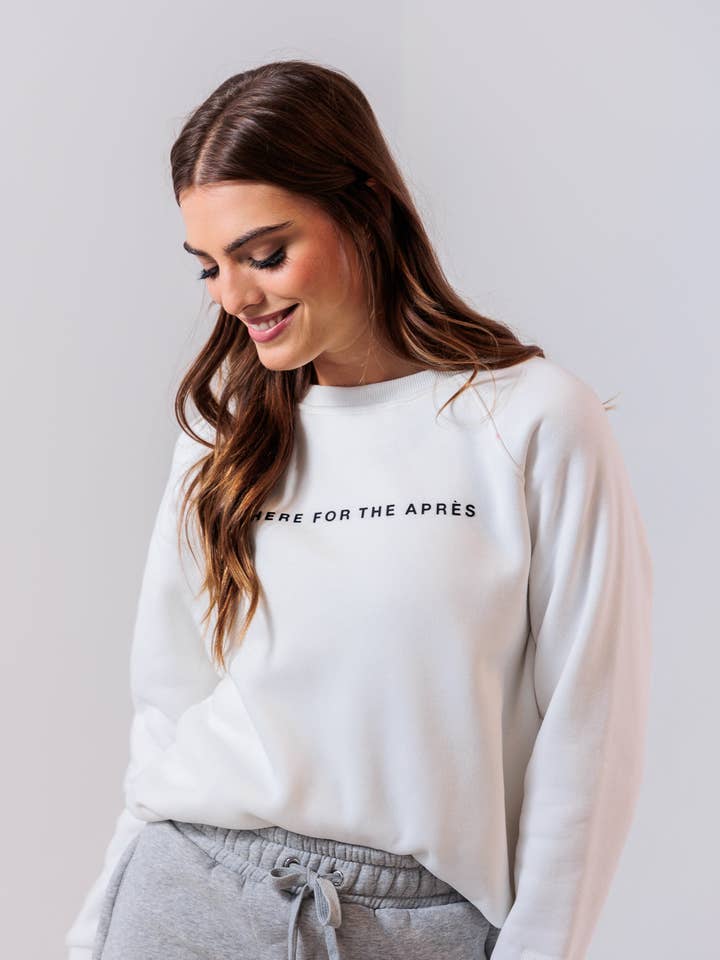 Hier voor de Après Crewneck — Wit voor wholesale door Après Actif