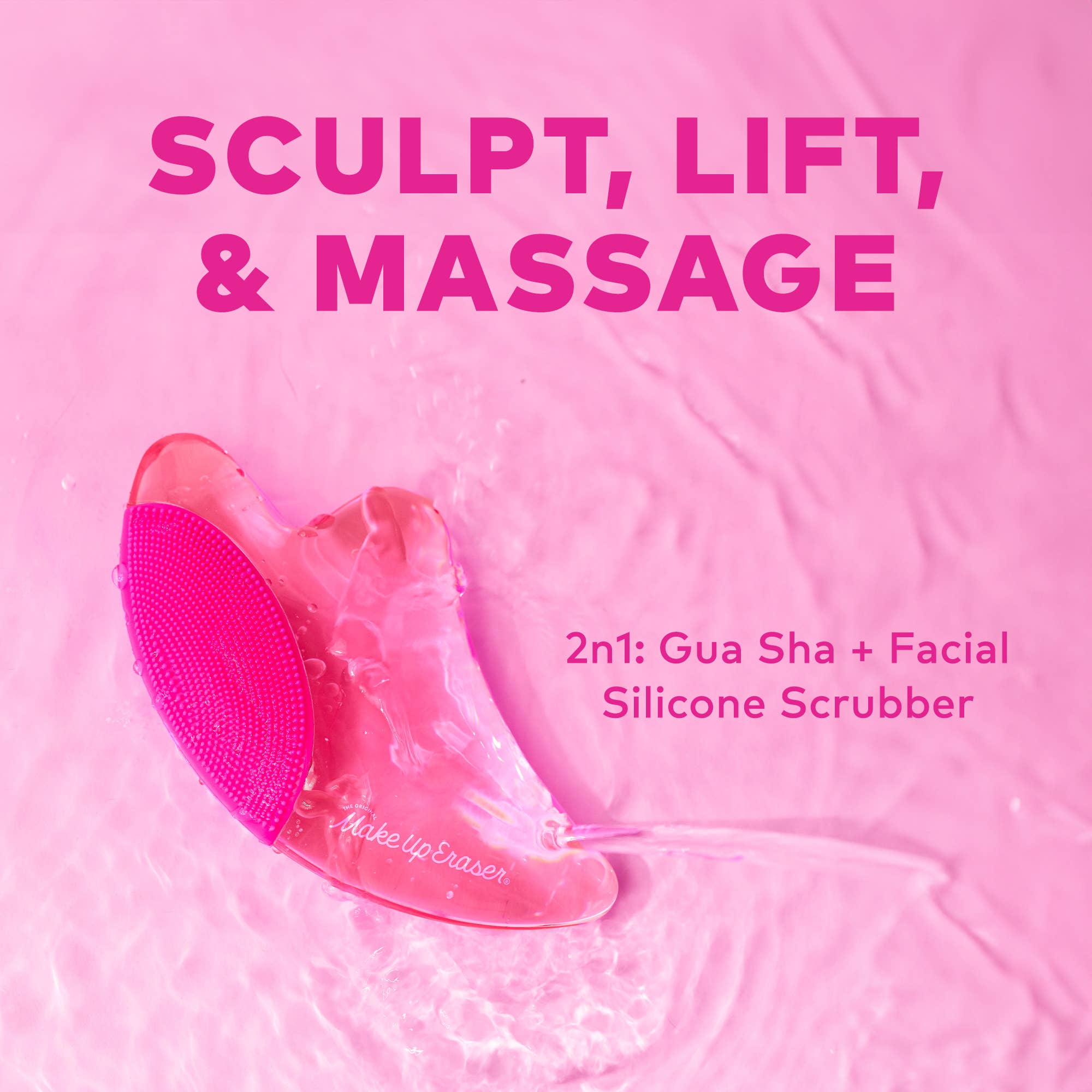 The Original MakeUp Eraser - Wholesale Gua Sha Tool - PUFF Eraser: 2n1 Gua Sha & Facial Scrubber4