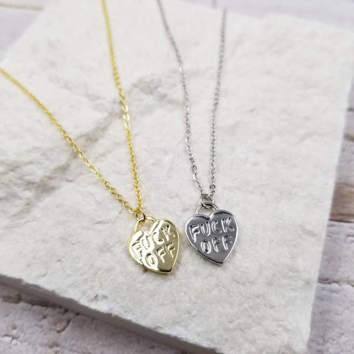 FUCK OFF Pendant Necklace for wholesale by Treasure Wholesale