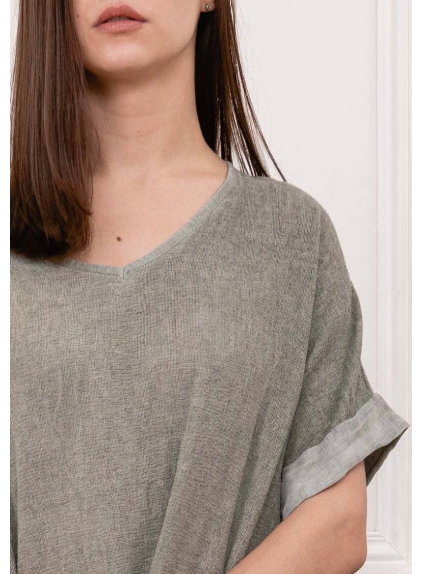 LINEN & COTTON HOUSE – Blusa - Mulher por atacado – Camisa de algodão e linho tamanho único19
