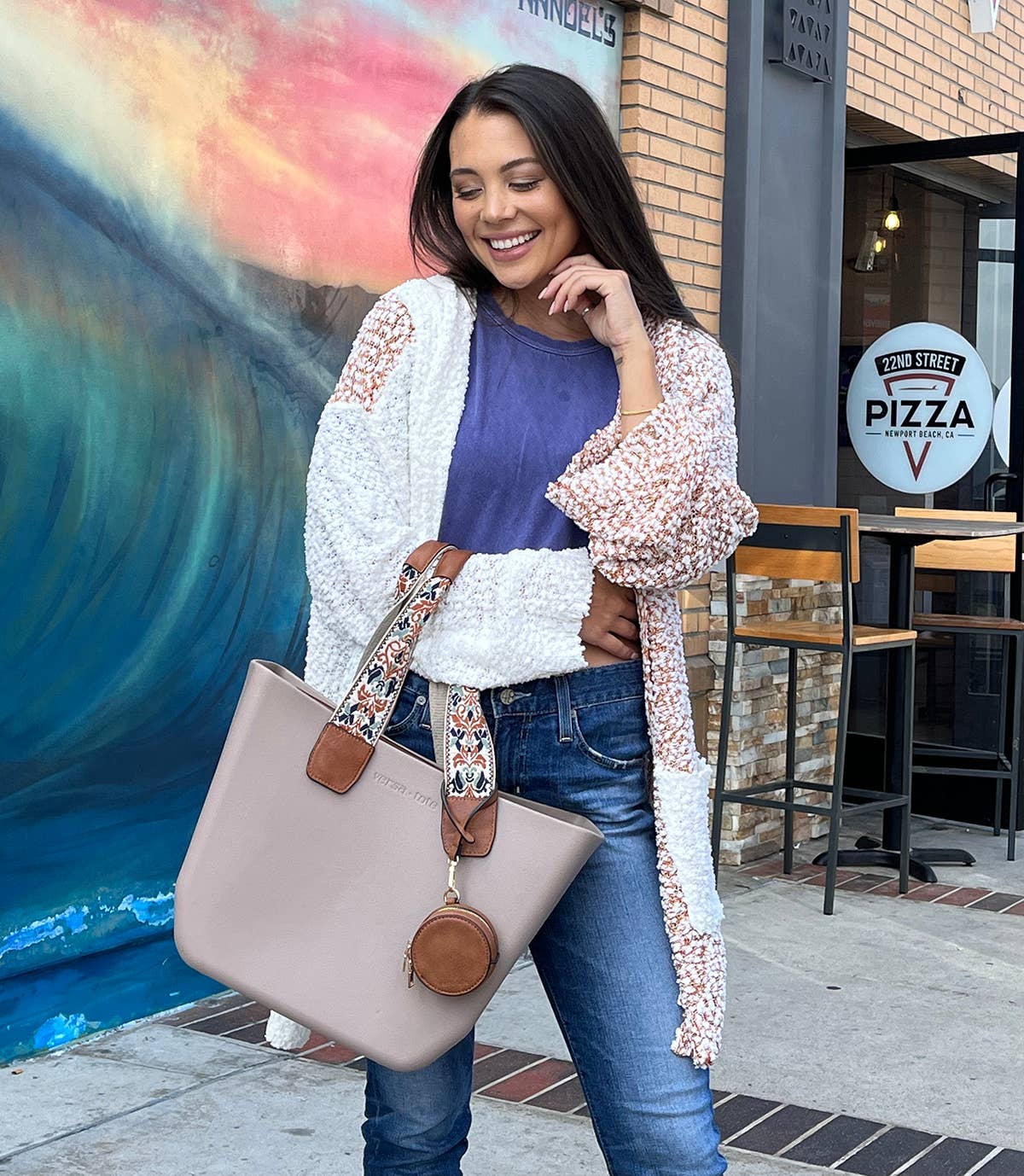 Navy VACCPO Accessory Pouch for Versa Tote for wholesale on Faire