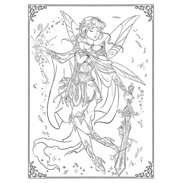 Simon & Schuster - Wholesale Coloring & Activity Book - Adult - Knights of Tayrealm Coloring Book by9