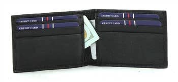 Leather Impressions Inc – Großhandel Brieftasche – Unisex – Geldbörse mit magnetischer Geldklammer, Stil: 156742