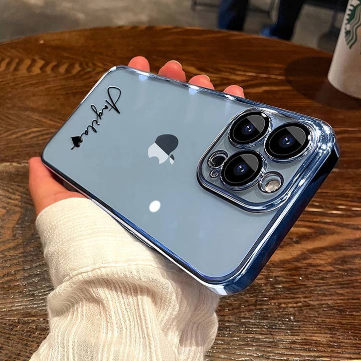 Maiden-Art - Wholesale Phone Case - Women's - 15 16 Pro Max Personalised Customized Name Case For iPhone 16 15 14 13 12 11 Pro Max Plating Transparent Clear Cover 16 Pro Max7