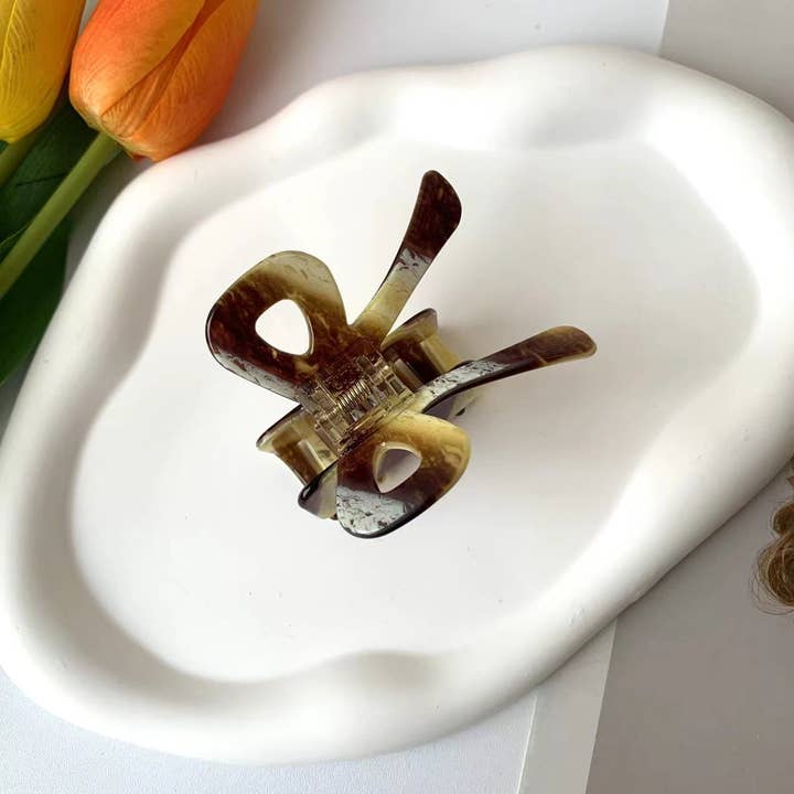 Dipped Shop - Vendita all'ingrosso Fermaglio per capelli - Donna - Graziosi artigli per capelli dolci con nodo a fiocco colorato DPC17063