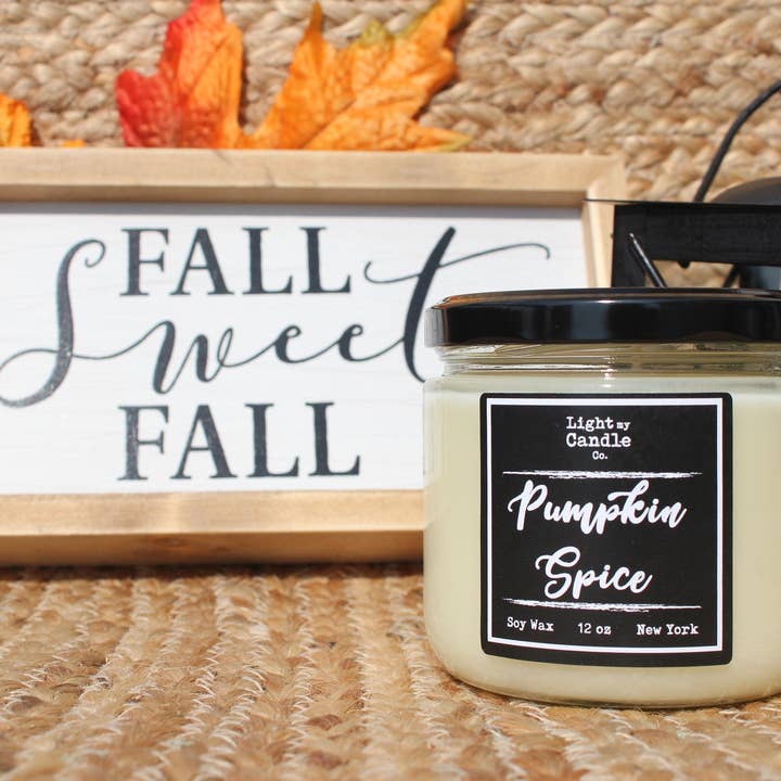 Light My Candle Co - Wholesale Jar/Filled Candle - Pumpkin Spice Soy Candle2