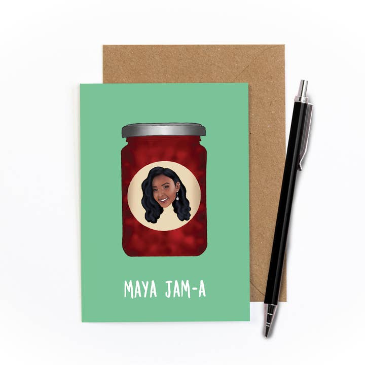 Maya Jam-a Greetings Card for wholesale by Amy Illustrates