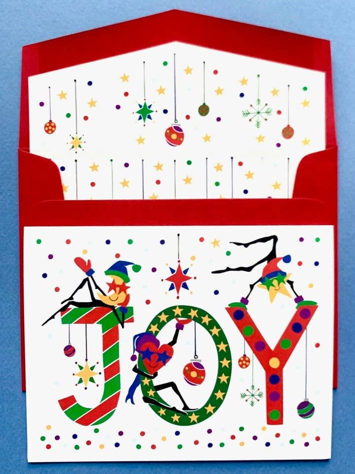 BIG glädje - Set med 10 kort för wholesale av Mighty Violet Design