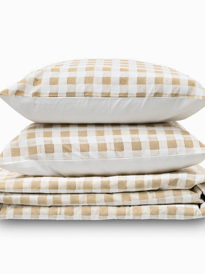 Set di Lenzuola a Righe e Quadri per la vendita all'ingrosso da parte di Thread To Form