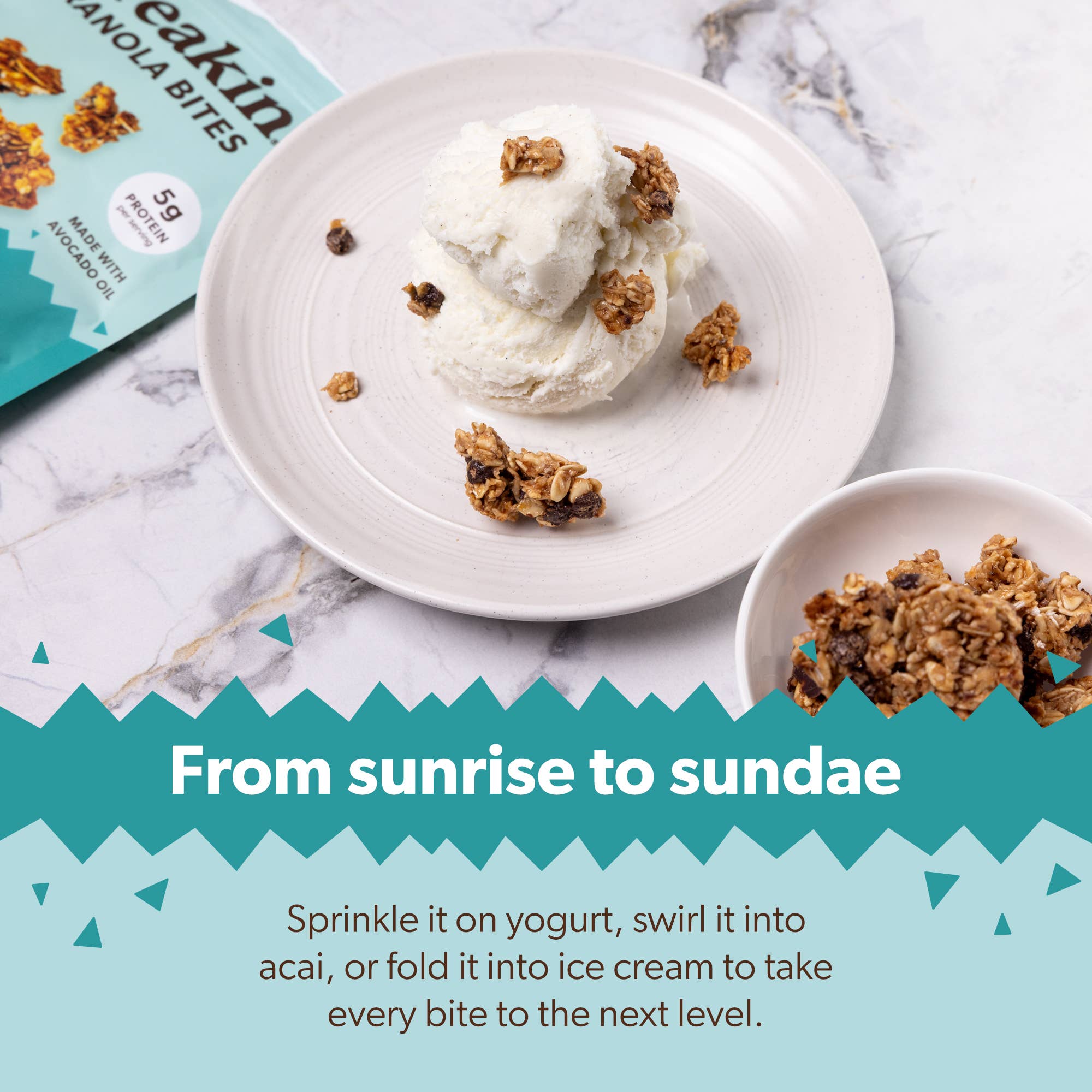 Breakin Snacks - Wholesale Granola - Dark Chocolate Peanut: Protein & Fiber Granola Bites (10pk)4