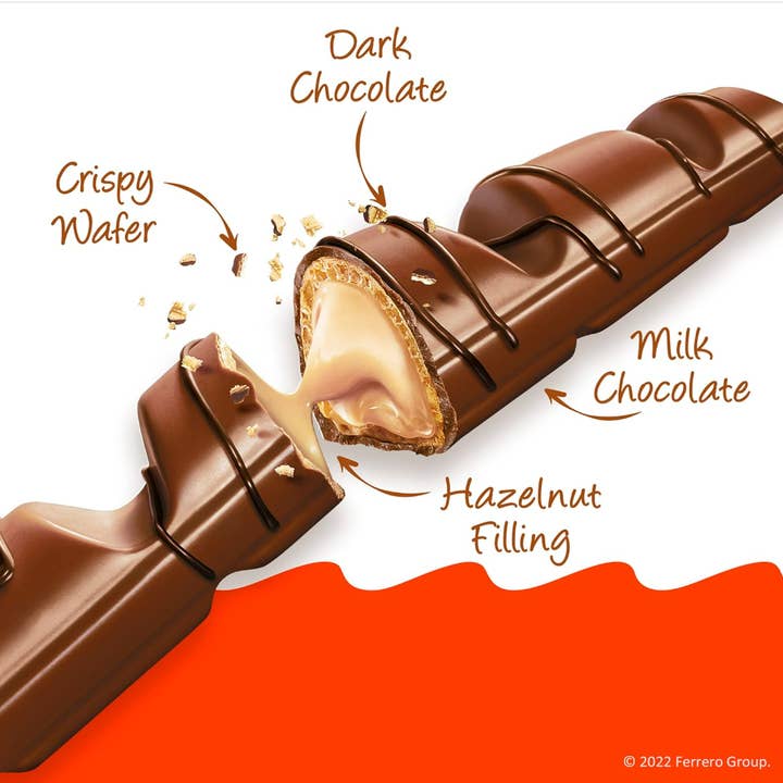 Phoenix Distributions - Wholesale Chocolate Bar - Kinder Bueno Regular 1.5oz 30 count