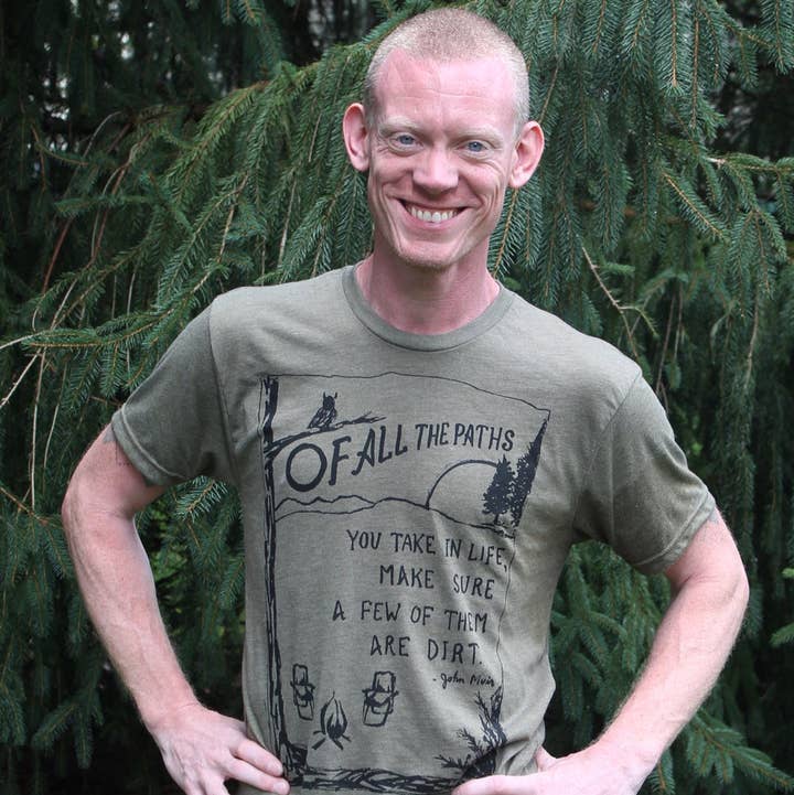 Megan Lee Designs - Wholesale Screen Printed T-Shirt - Unisex - Paths : Unisex Tee0