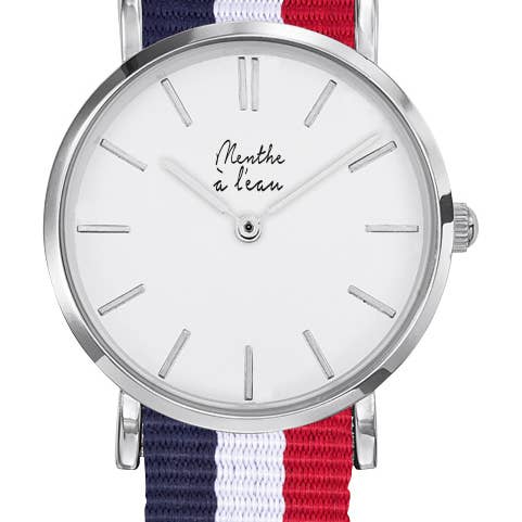menthe à l'eau - Venta al por mayor Reloj de pulsera - Mujer - Resistente rojo blanco azul1