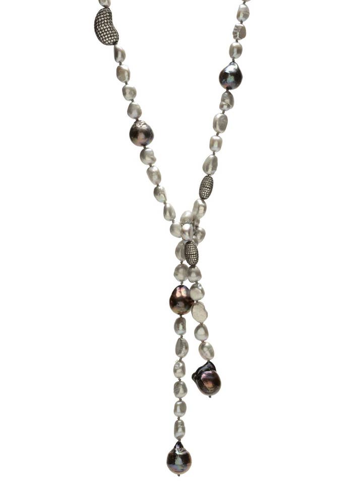 Alice Lariat - gris/perle pour la vente par In2 design