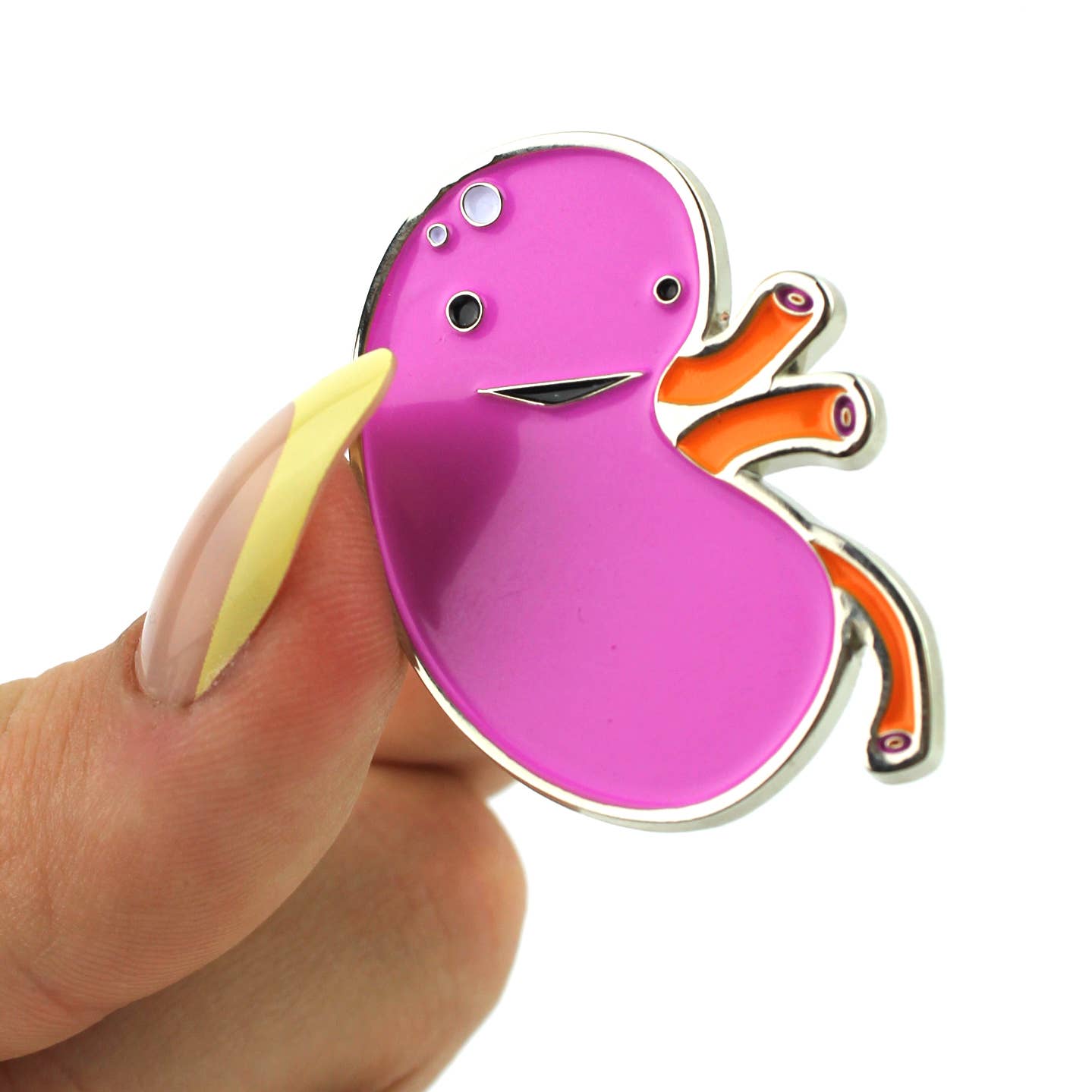 I Heart Guts | Organ Plushies Wholesale - Wholesale Lapel Pin/Button - Kidney Enamel Lapel Pin - When Urine Love3