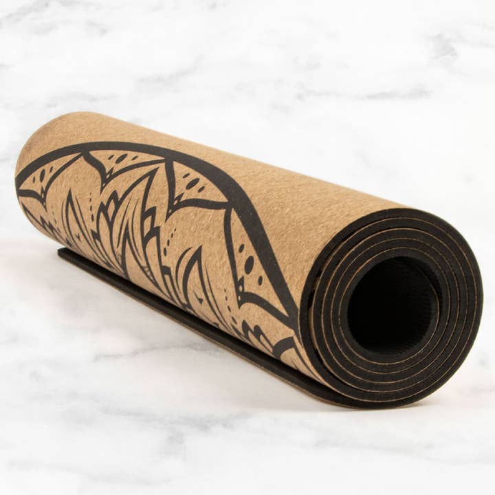 Myga Europe – wholesale Yogamatta – Extra stor yogamatta i kork - mandala2