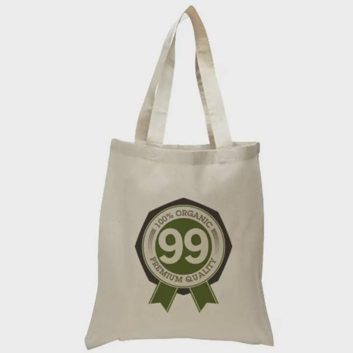 Custom Logo Cotton Tote Bags • 15 x 15 Personalized Swag Bag for wholesale by Swag Print