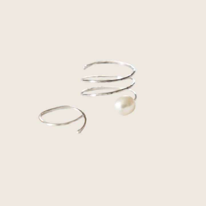 Aspekto Jewelry – Engroshandel Smykkesæt – Perle Spiral Ring sæt